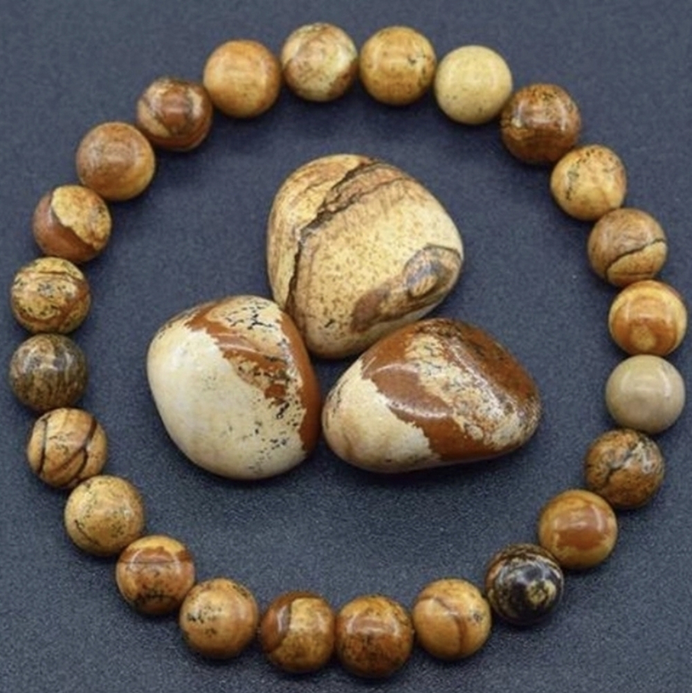 Natural Stone Beaded Bracelet